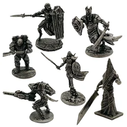 1pcs White Bronze Demon Soldiers Soldier Shogunate Samurai Model Figure Tabletop Game Ornament