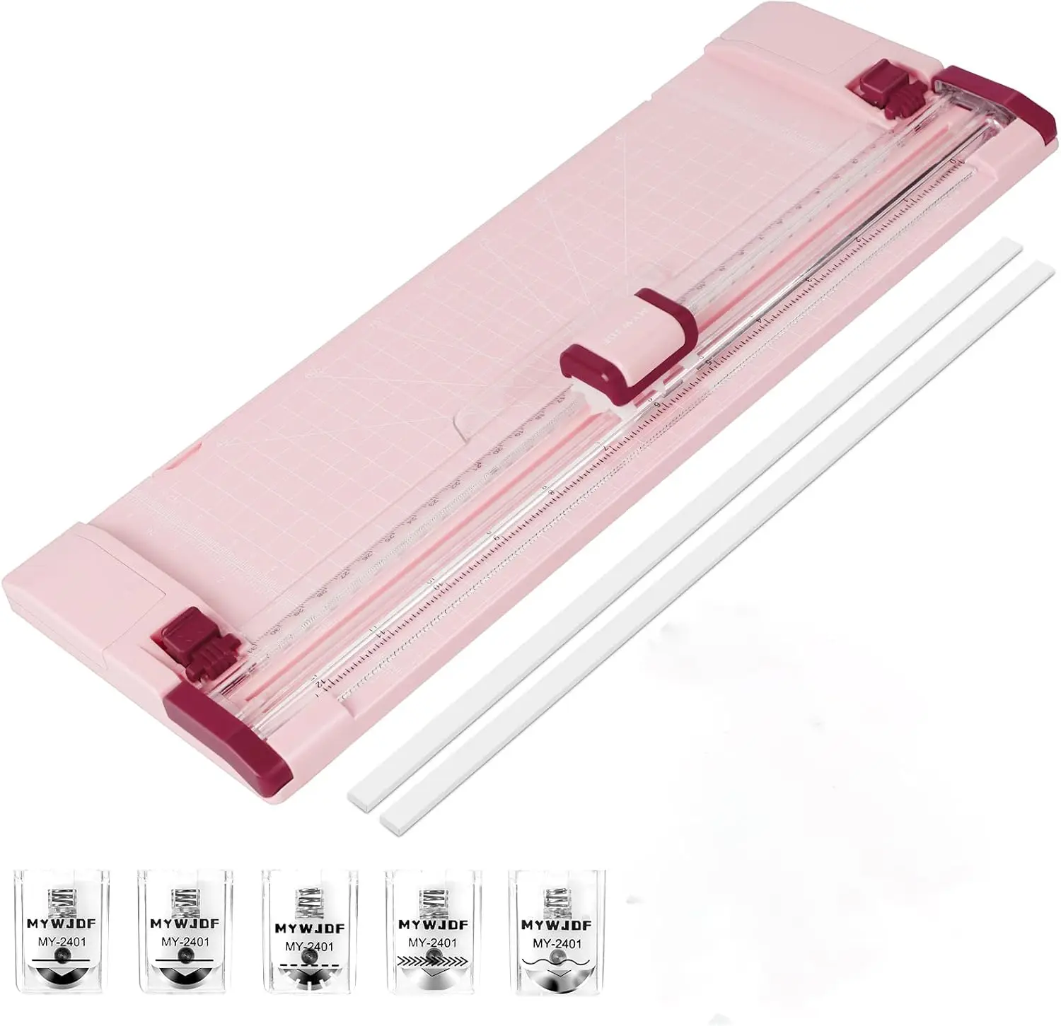 

Automatic Safety Paper Cutter for A4 Cardstock, Craft Paper, Labels and Coupons with Side Ruler