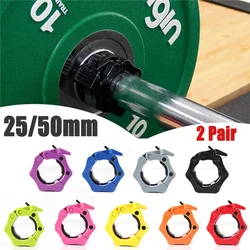 25/50mm Safety Dumbbell Clip Quick Release Fixed Dumbbell Buckle Rotating Barbell Buckle Lock Fitness Equipment Accessories