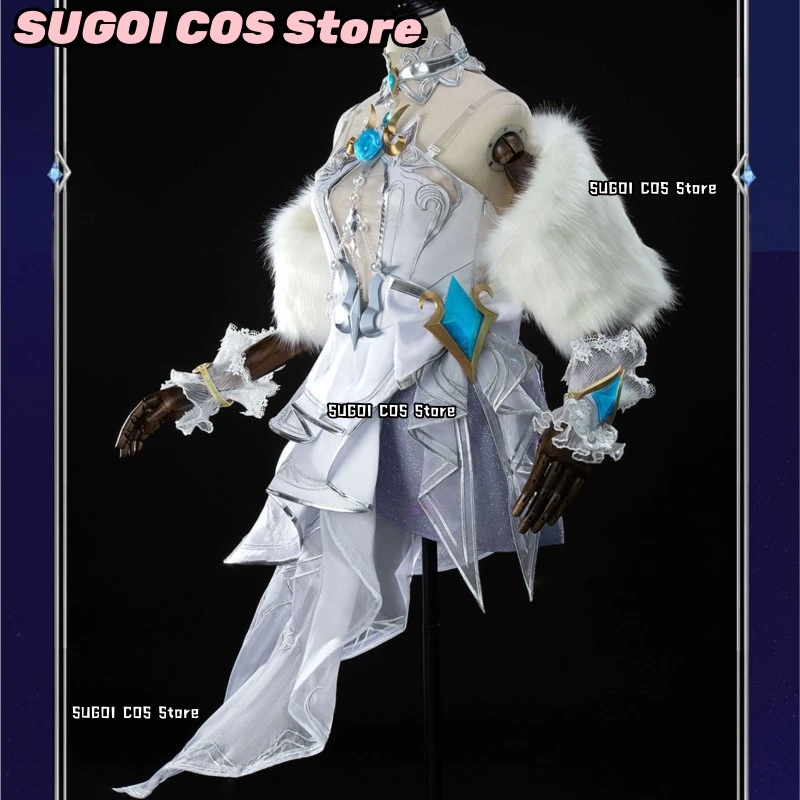 SUGOI COS*/Ahri Crystal Rose Cosplay Outfit Elegant Wedding Gown Anime Game Dress Anime Uniform Roleplay Suits Halloween Clothes - view 2