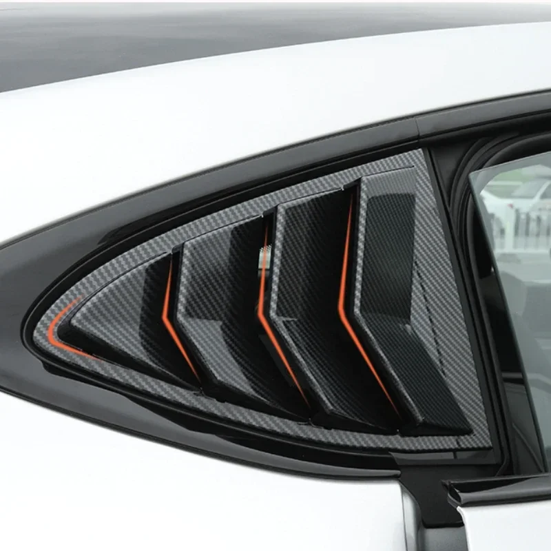 

Car Blinds Rear Triangular Carbon Fiber Sequin Blackening Set Out of Trend Appearance Modification Auto Accessories For Xpeng G6