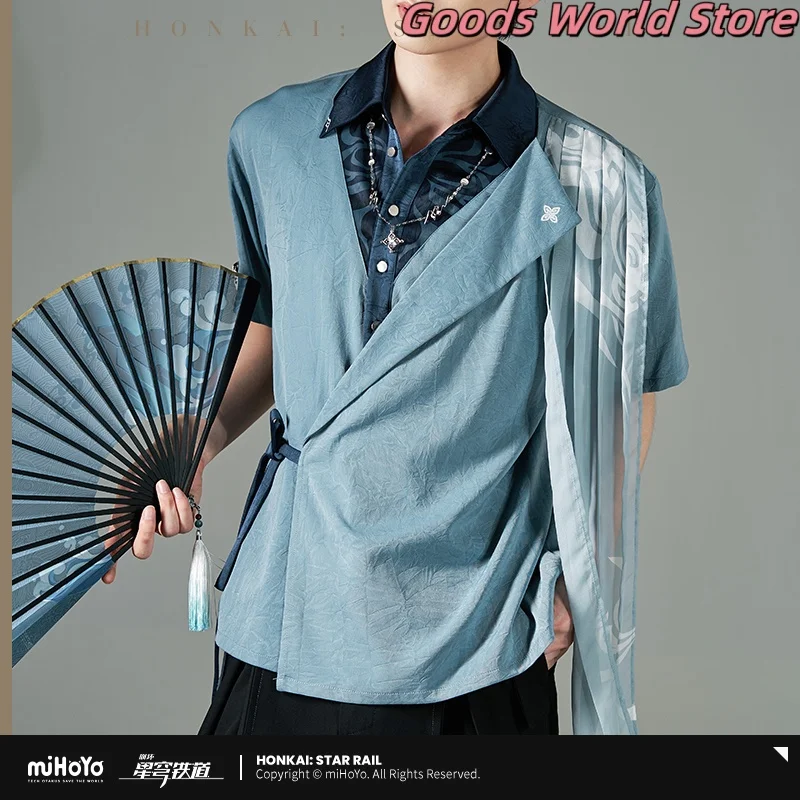 

Original Feixiao short-sleeved shirt summer Mihoyo Game Honkai Star Rail Feixiao Cosplay Costume Anime Halloween Gift