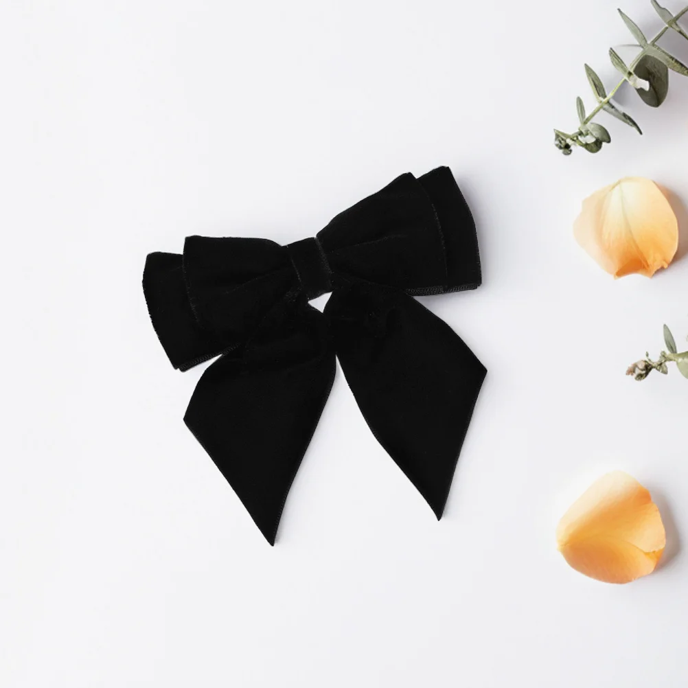 Broche à nœud papillon noir classique, 2 pièces, nœud papillon pré-attaché, cravate formelle pour mariage, smoking pour hommes, accessoire de mariage