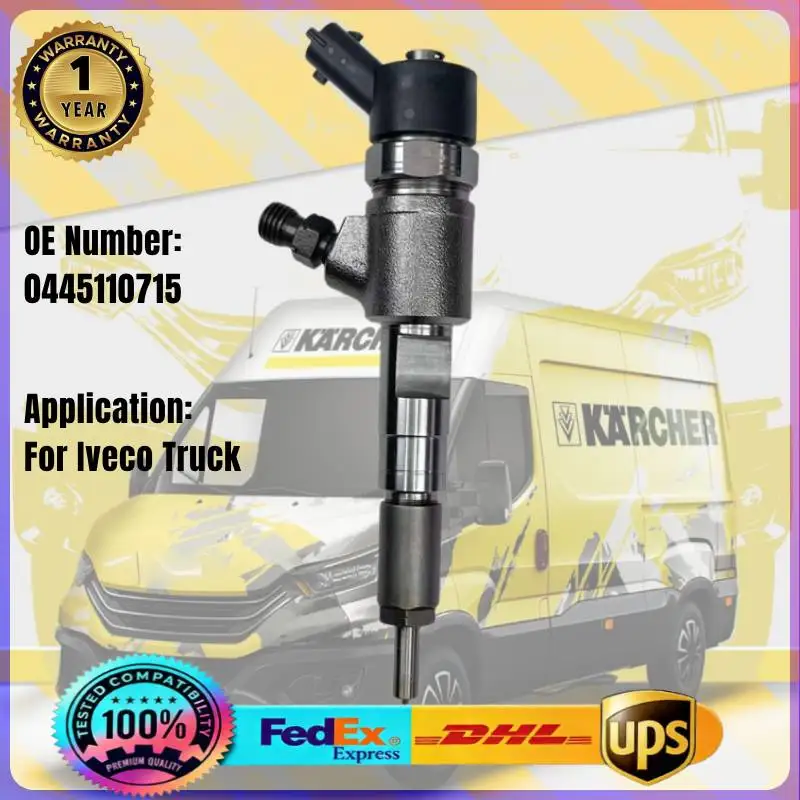 0445110715 Common Rail Fuel Injector 0 445 110 715 for Iveco Daily Truck