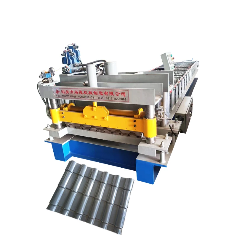 

HAIDE Best Brick Making Machinery Glazed Tile Sheet Roof Press Tile Making Machine
