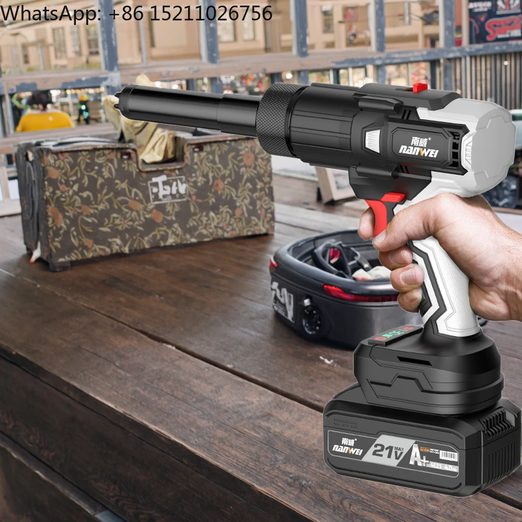 Nanwei 21V Electric Rivet - with Brushless Motor, Compatible with 2.0/4.0/6.0/7.5AH Batteries