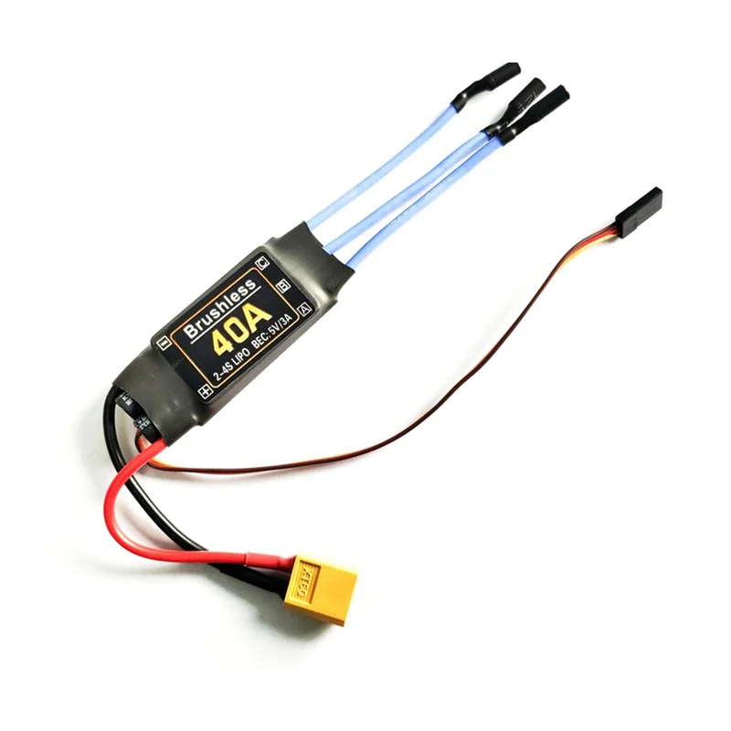 B49B-4X 40A Brushless ESC XT60 Plug Durable RC  Components Accessories Speed Controller Motor FPV Quadcopter Helicopter