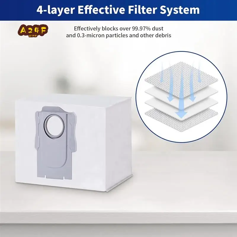 

A24F-Accessories Kit For Roborock S8+/S8 Pro Ultra Robot Vacuum Cleaners Replacement Parts Main Side Brush HEPA Filters