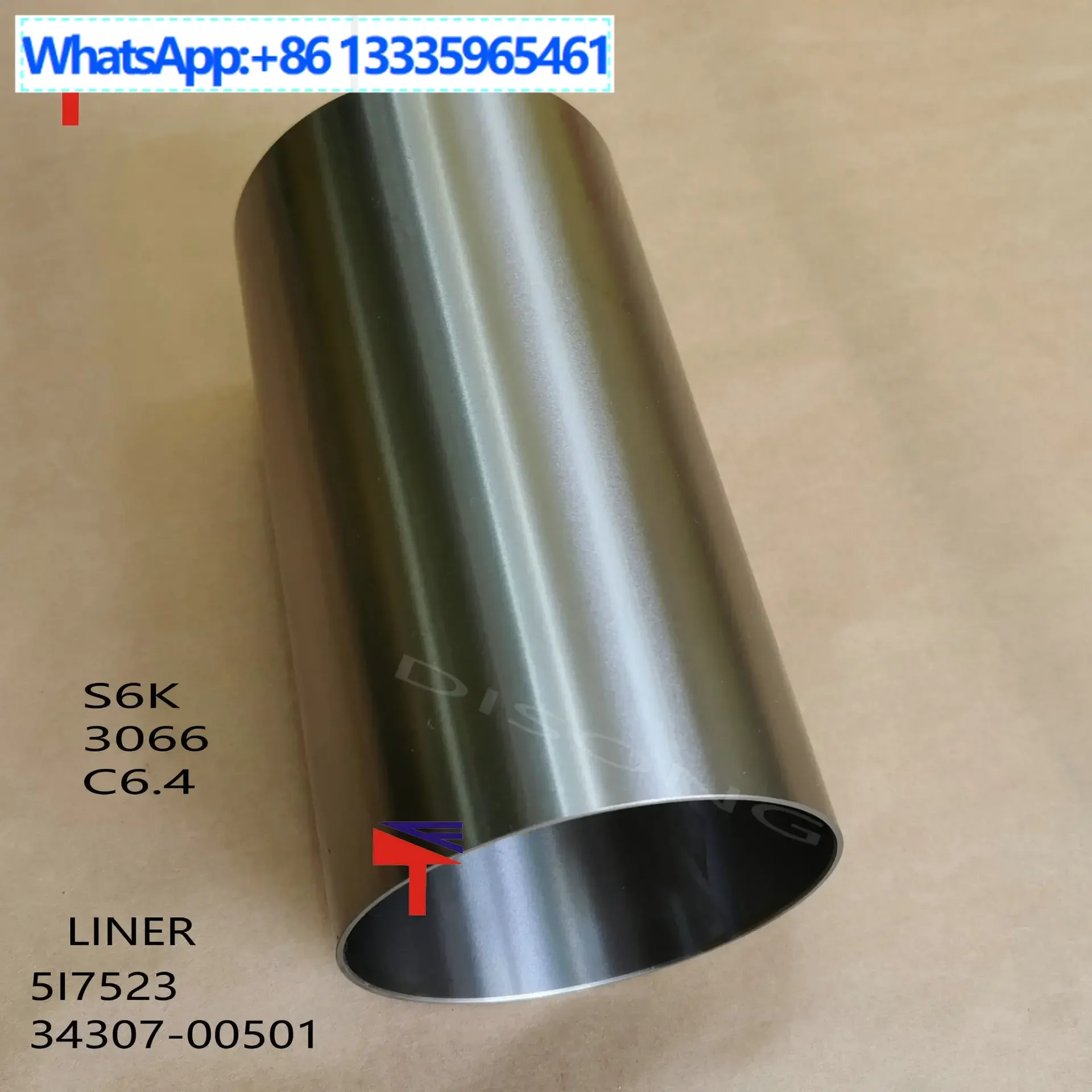 

2PCS for 320B C 3066 C6.4 S6K cylinder liner 5I7523 34307-00501