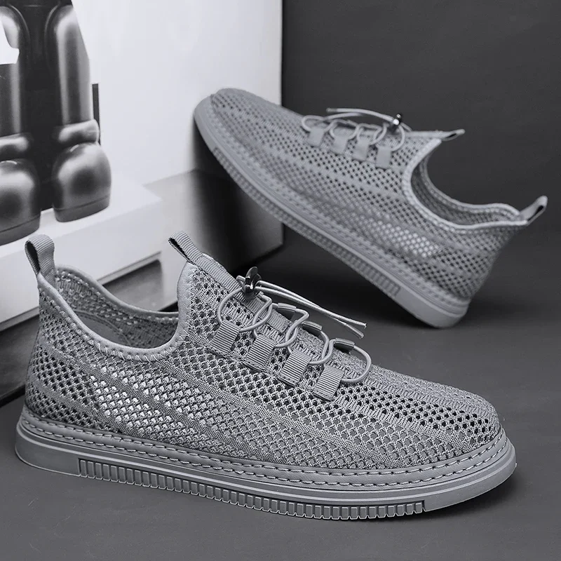 Men Casual Shoes Fashion Breathable Walking Mesh Flat Shoes Sneakers Men 2024 Shoes