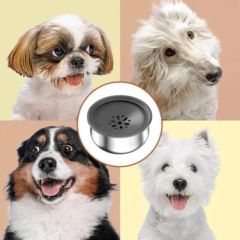 Stainless Steel Large-capacity Pet Water Bowl, Anti-splash, Anti-knock, Easy-to-clean Drinking Bowl, Dog Bowl, Floating Bowl