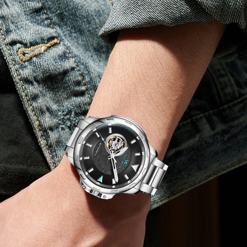 WM montre automatique montres mécaniques résistant à l'eau classique décontracté homme d'affaires montre Welly Merck montre WM038M