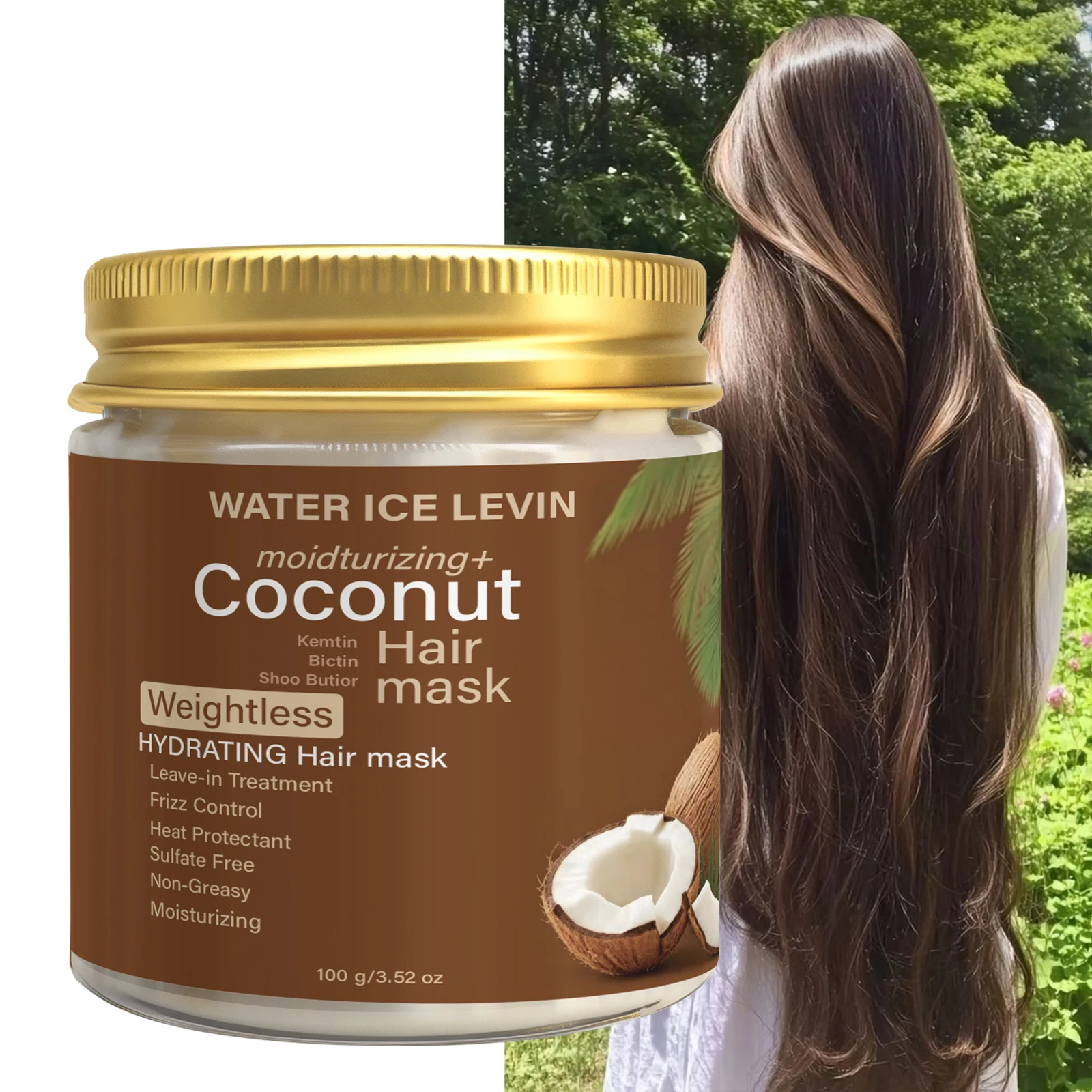 황산염 없는 코코넛 헤어 마스크, 보습 및 열 보호 헤 - Hair Care Heat Protectant 리뷰 및 가격