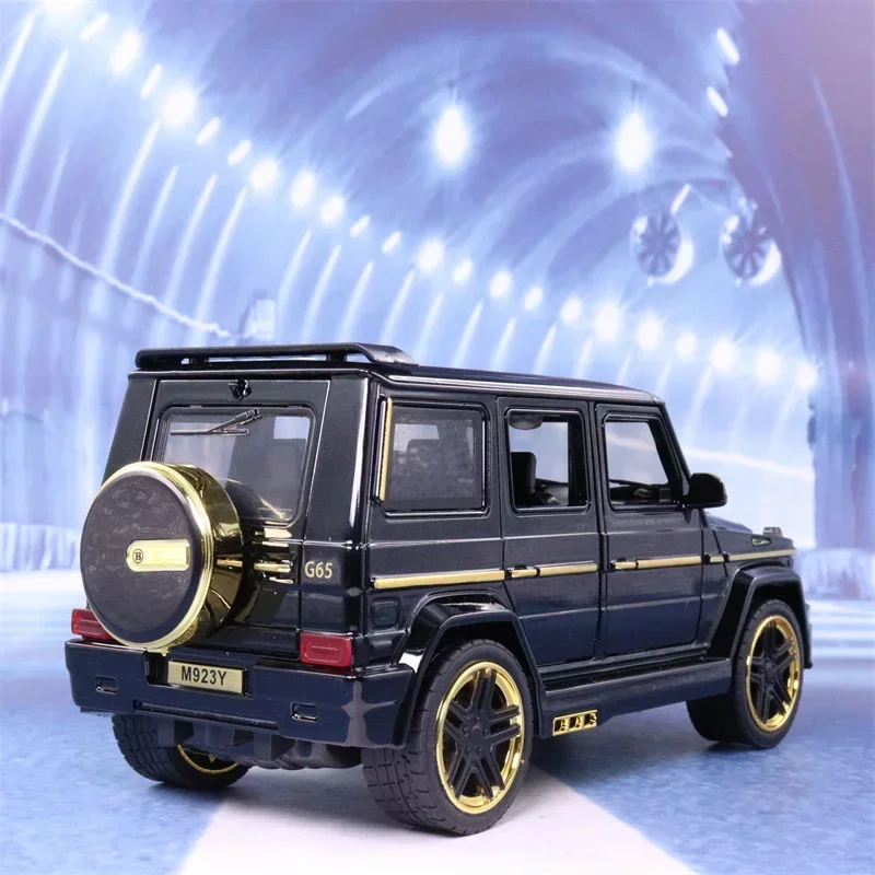 1:24 Mercedes Benz G65 remont metalu Diecast zabawkowy modelu samochodu zabawka symulacyjna pojazdu z dźwiękiem światła samochód z napędem Pull Back prezenty A21