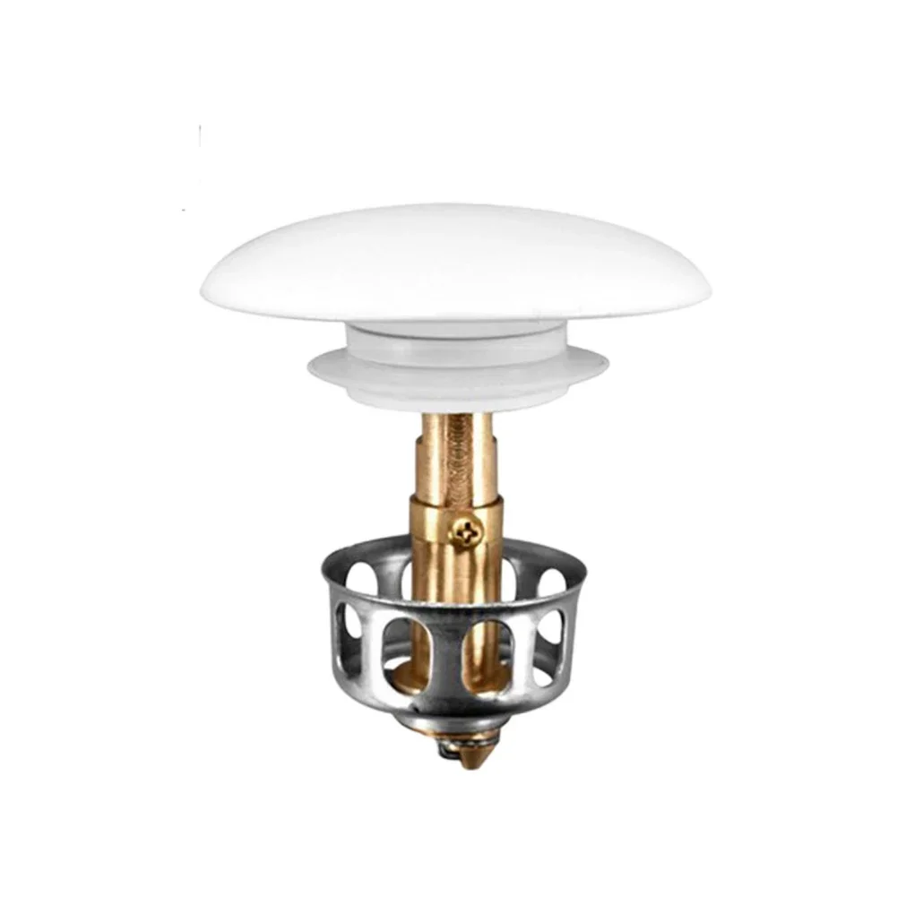 Sink Plug With Strainer Bathroom Sink Drain Plug For Bathroom Ceramic Cover Easy Installation Sturdy And Rust-resistant
