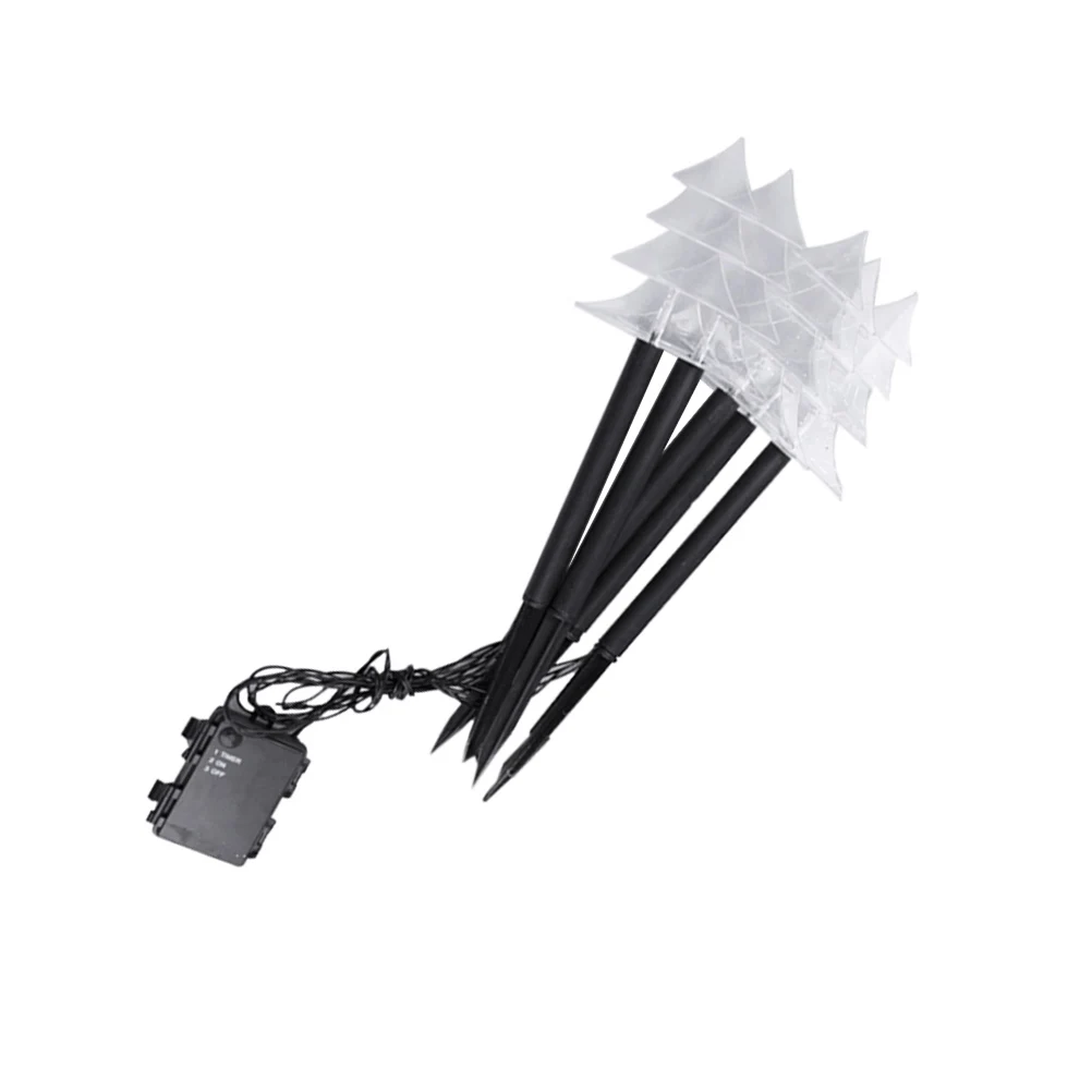 

1pc Lawn Light Garden Light Courtyard Light Snowflake Shape Design for Home (Warm Tree White)
