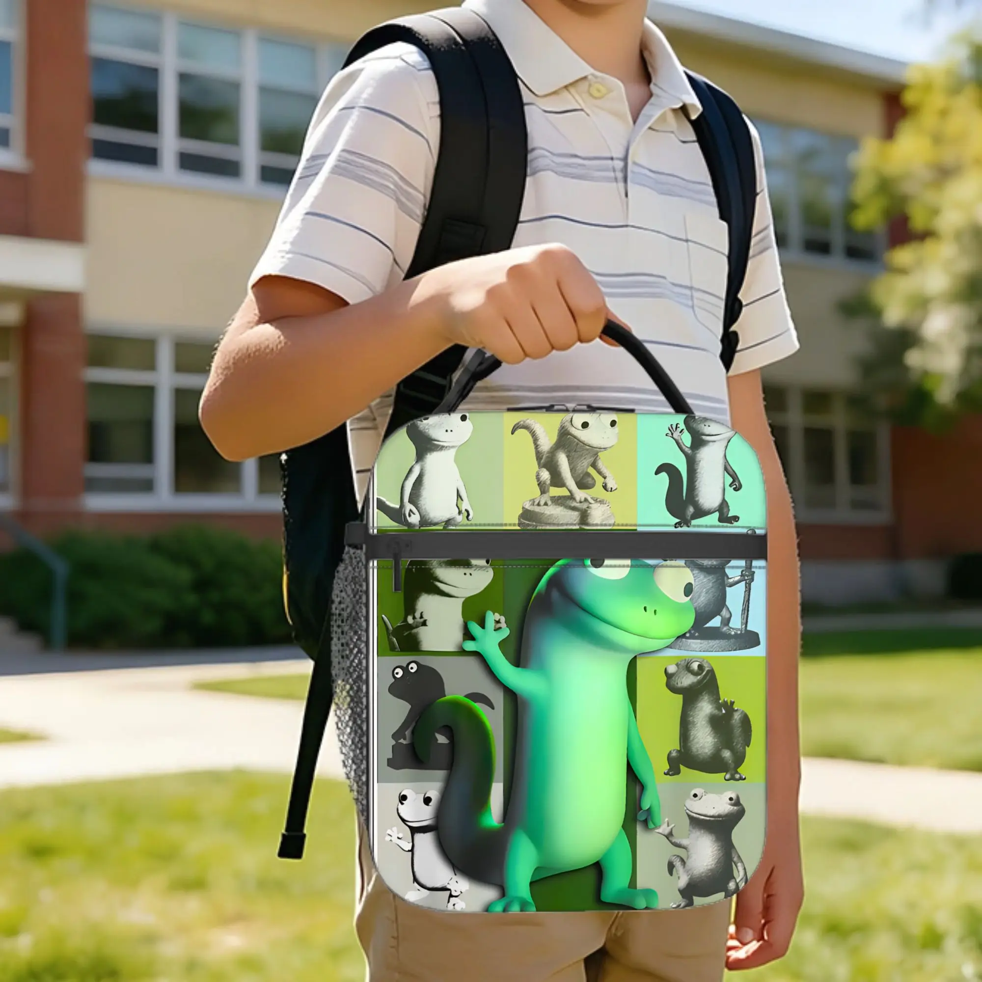 Hoppers In My Lizard Era Insulated Lunch Bags Cooler Bag Reusable,Lunch Container  Leakproof Tote Lunch Box Bento Pouch