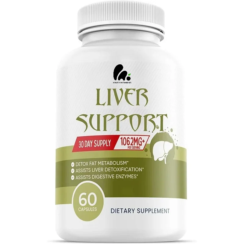 Natural Milk Thistle Zinc Supplement, Helps Purify The Liver, Supports Digestive Health, 60 Vegetable Capsules