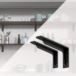 Solid Heavy Duty Steel Hidden Shelf Bracket L Shape Heavy Duty Cast Iron Metal Industrial Black Shelf Bracket wall bracket wall