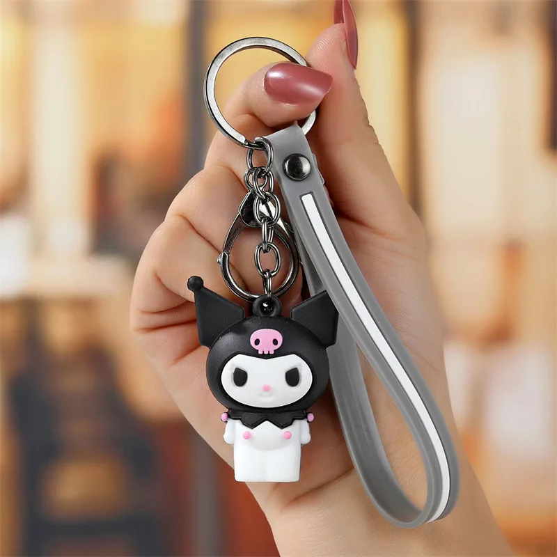 14 Styles Kawaii Cinnamoroll Pompompurin My Melody Kuromi Xo Cute Car Anime School Bag Keychain