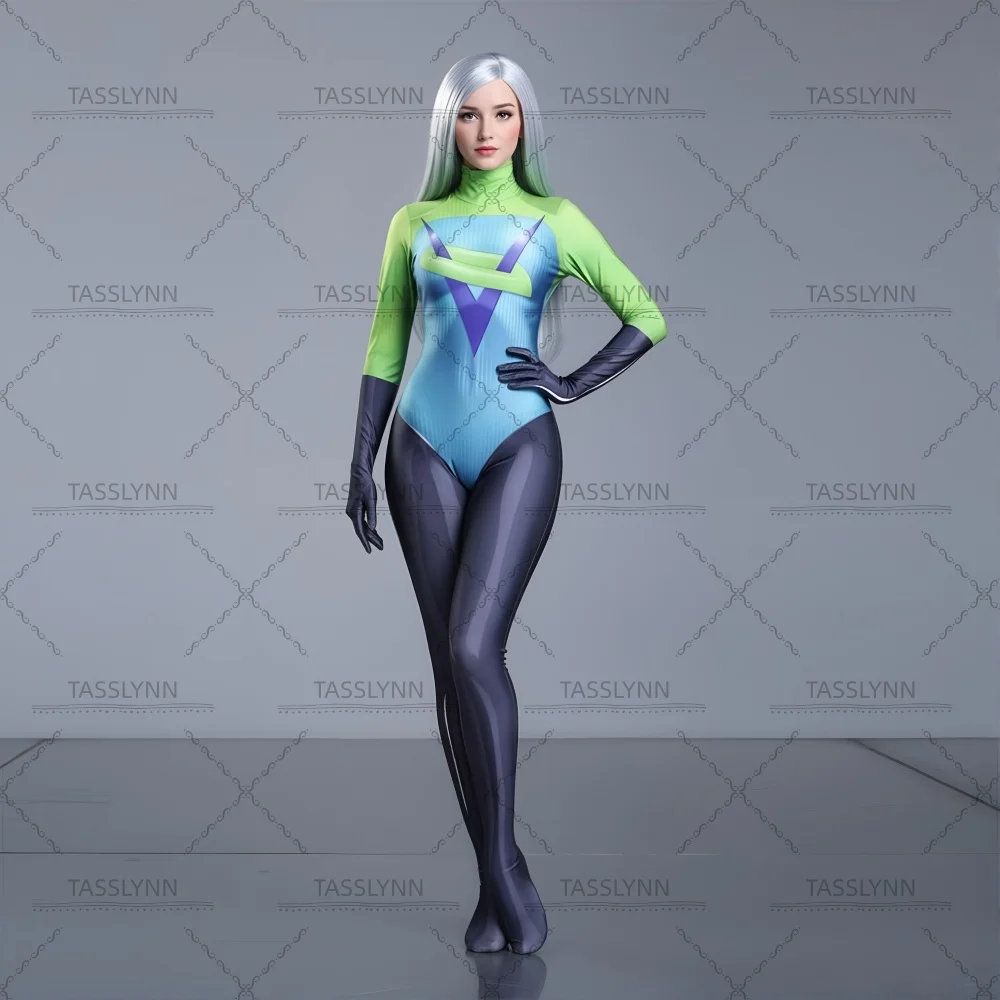 The Incredible Voyd Cosplay Costume  Women Adult Superhero Zentai Bodysuit Mirage Halloween Party for Outfit Role Play Party view 6