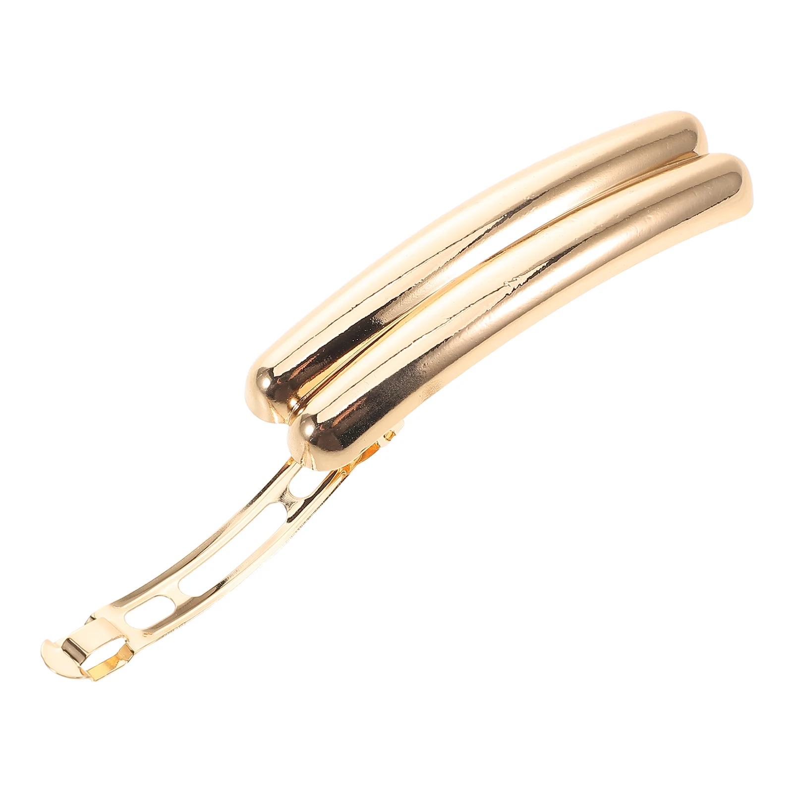 

Curved Side Hair Clips Minimalist Design Metal Alloy Silver Color Women Girls Headwear Accessories Everyday Wear Parties Formal