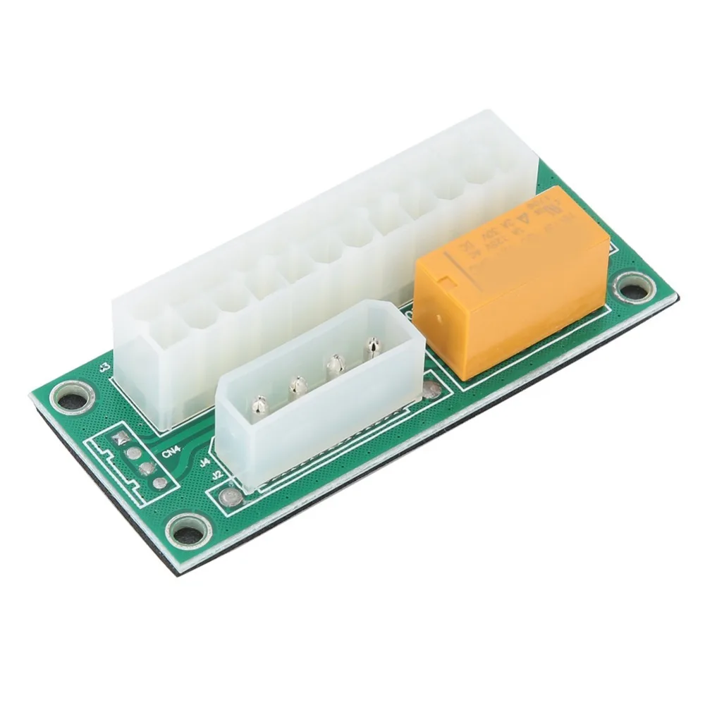 

24Pin Dual Power Supply Adapter Synchronous Starter 4PIN Power Supplyport Synchronous Starter Module Power Supply Extender Board