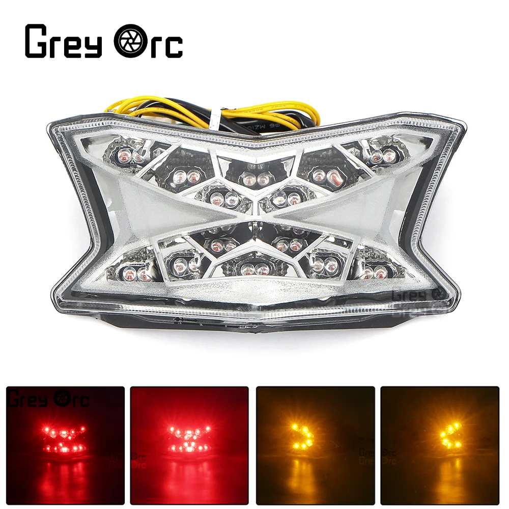 

Motorcycle LED Tail Light Turn Signals Lamp Brake Integrated For Kawasaki Z900 Z650 Ninja650 2017-2023 Rear Waterproof Taillight