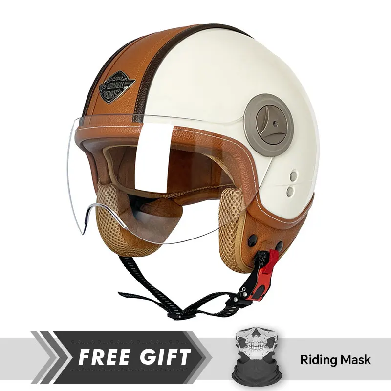 Crash Headpiece Motorbike Open Face Helmets 3/4 Open Face Motorcycle Helmets DOT Certification Cascos Para Moto Open Helm