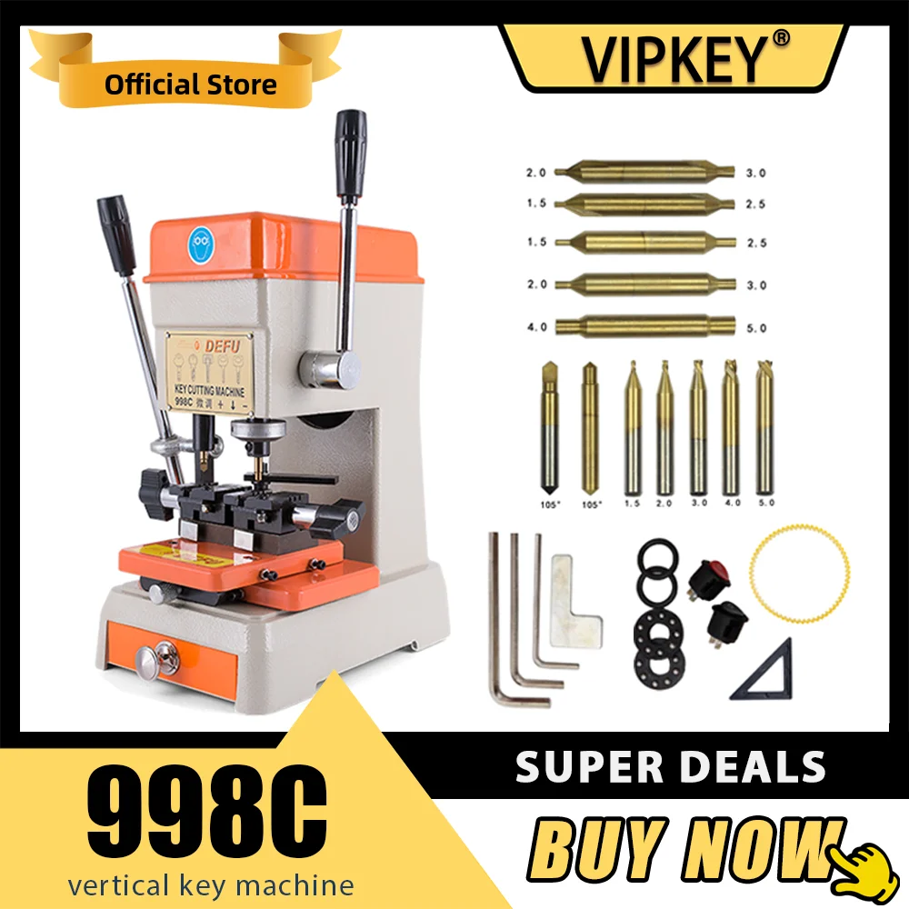 DEFU 998C Key Cutting Copy Machine For making car keys doing house keys