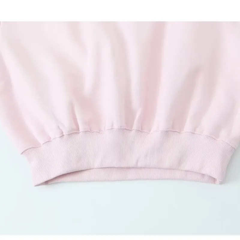 Женский базовый плюшевый свитшот HipSeam, осенний повседневный простой свитер с длинными рукавами и круглым вырезом в рубчик, короткие пуловеры, женские пуловеры