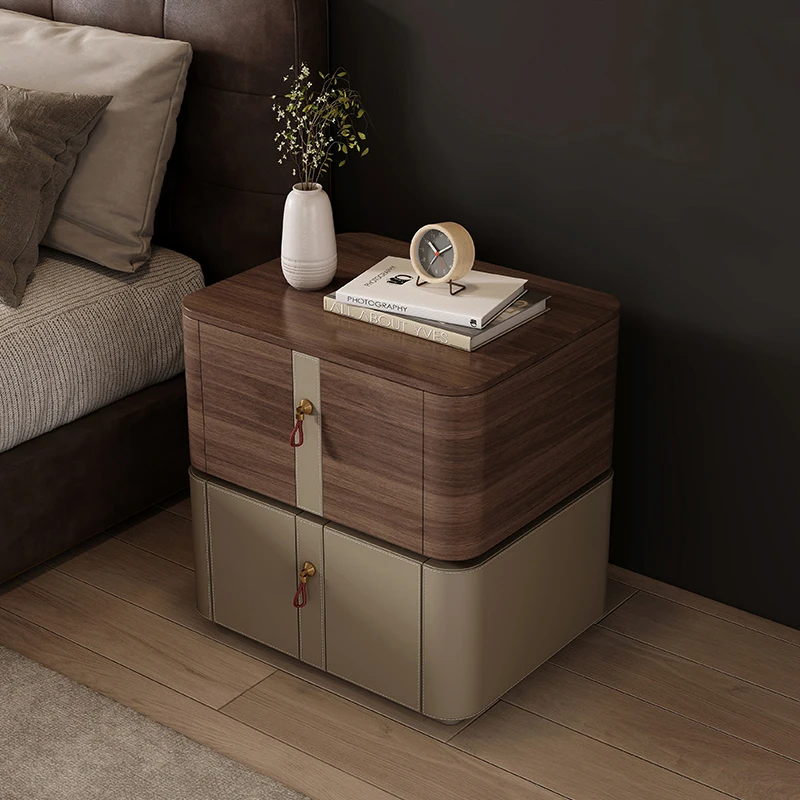 

Minimalist Aesthetic Nightstand Modern Luxury Beauty Classic Nightstand Nordic Drawer Mesa De Cabeceira Bedroom Furniture