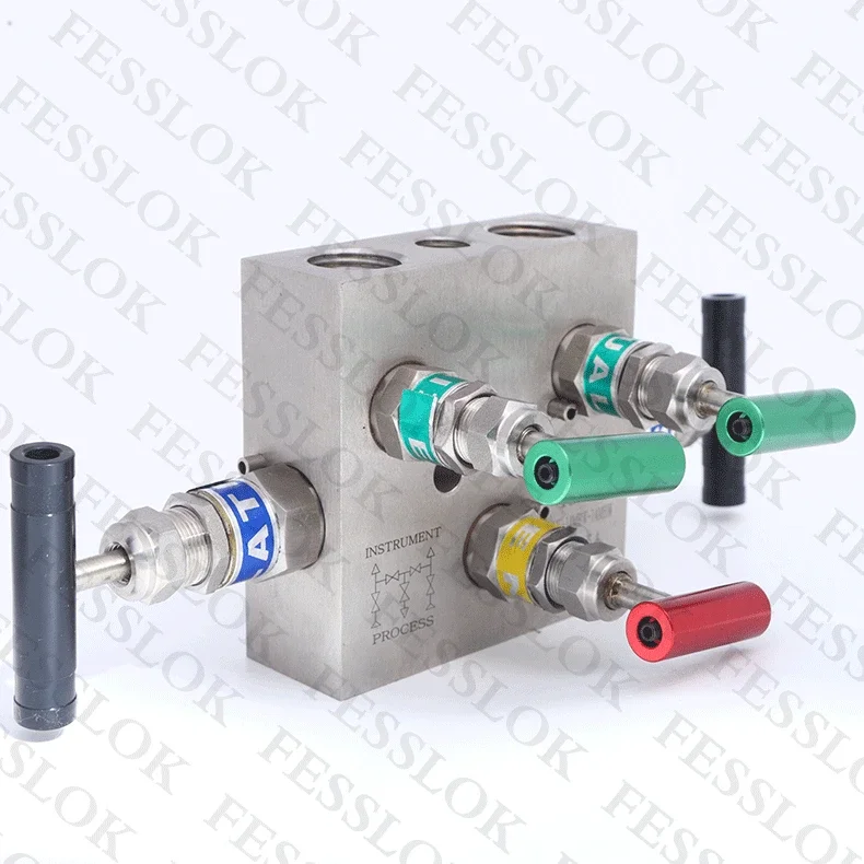 Stainless Steel Five Valve Group Internal Thread Integrated Five Valve Group