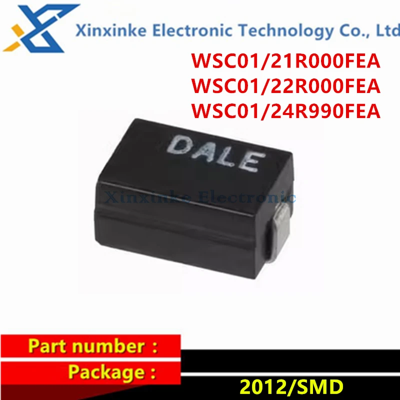 10PCS WSC01/21R000FEA WSC01/22R000FEA WSC01/24R990FEA DALE 2012 Wirewound Resistors - SMD 1/2watt 4.99ohms 2ohms 1ohms 1%