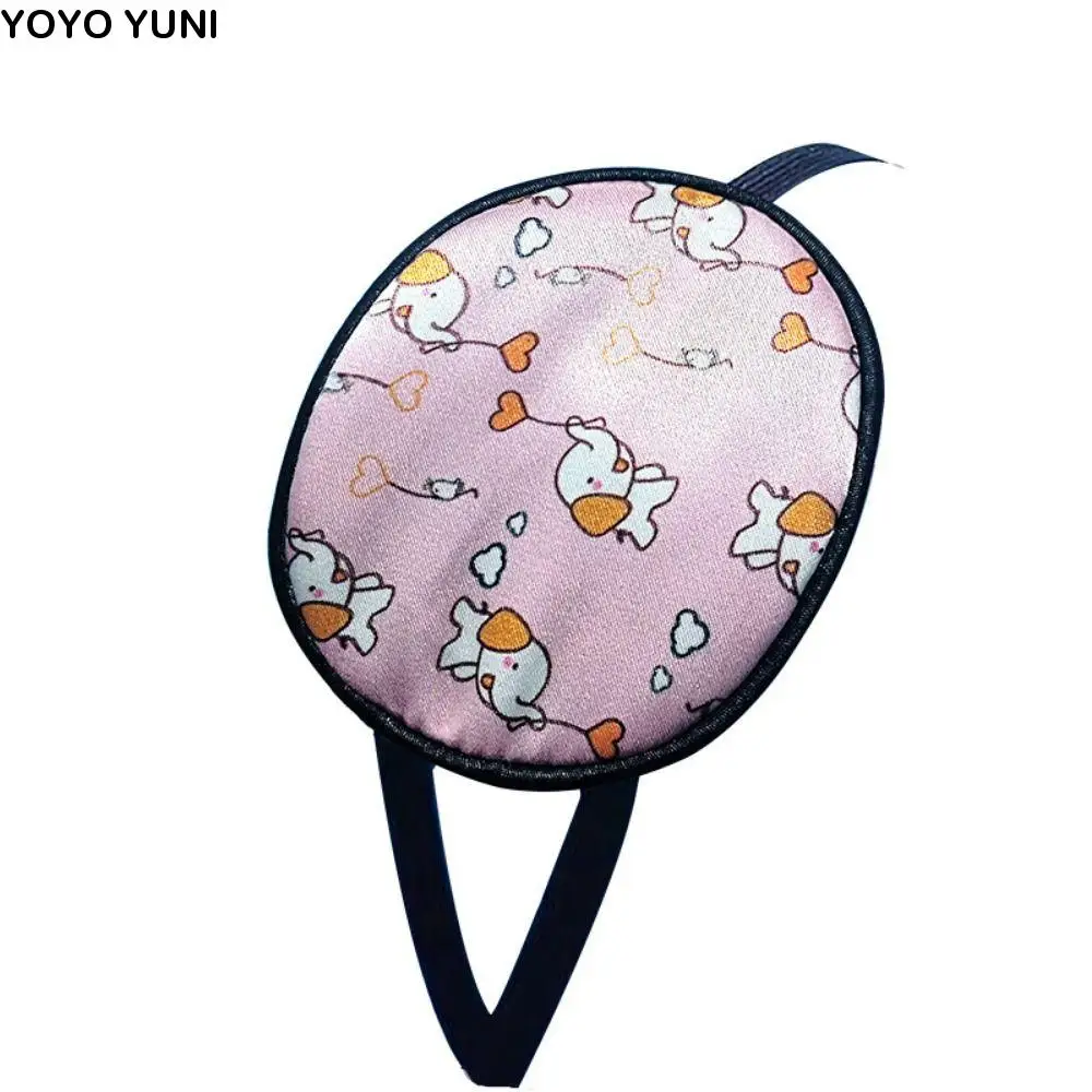 رقعة عين واحدة من الحرير للعناية بالرؤية للأطفال، رقعة عين مرنة ومريحة للأطفال، حرير التوت الكرتوني #1