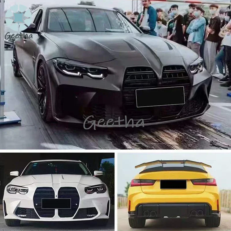 

modified to G80 M3 body kit car hood headlight for BMW 3 series G20 2019-2022 bodykit front bumper rear bumper grille