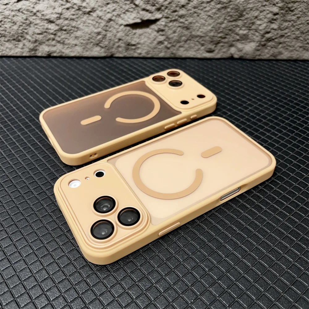 Luxuriöse, verpackte Handyhülle mit mattierter Oberfläche für iPhone 18, 17 Pro Max, Air, 16 Plus, 15, 14, 13, 12, 11, kompatibel mit MagSafe, matte, transparente, magnetische Hülle. – Detail 32