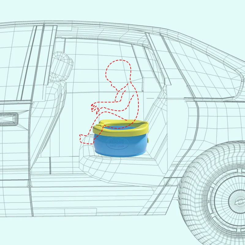 Asiento de inodoro portátil para niños, orinal de plátano para turismo, orinal portátil para niños, orinal para niños, asiento de entrenamiento