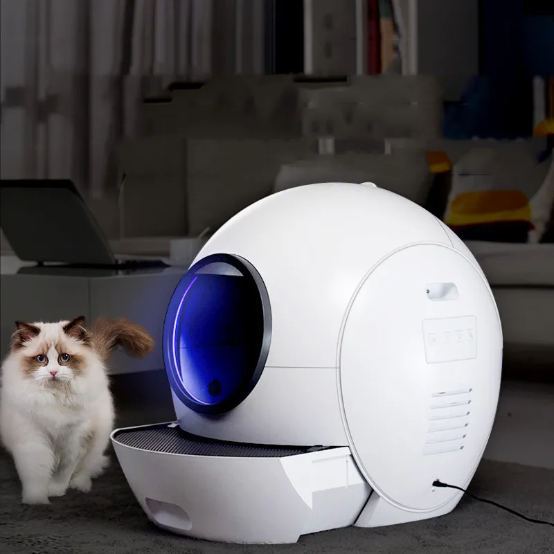 Smart Auto Self Cleaning Automatic Uv Disinfection Cat Box Big With Mobile App Control Automated Cat Cat Toilet