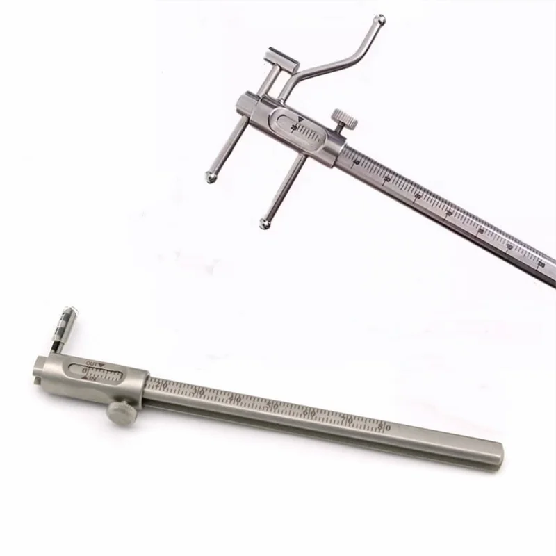 Dental Orthodontic Sliding Caliper Chin Indicator Dental Implant Measuring Gauge Caliper Ruler 0-100Mm Stainless Steel