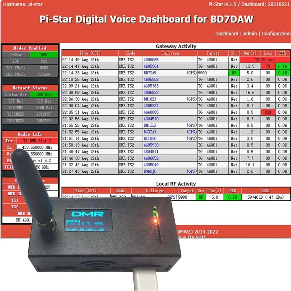 Super Sale MMDVM Hotspot Spot Radio Station WiFi Digital Voice Modem Simplex MMDVM Hotspot Support P25 DMR YSF NXDN