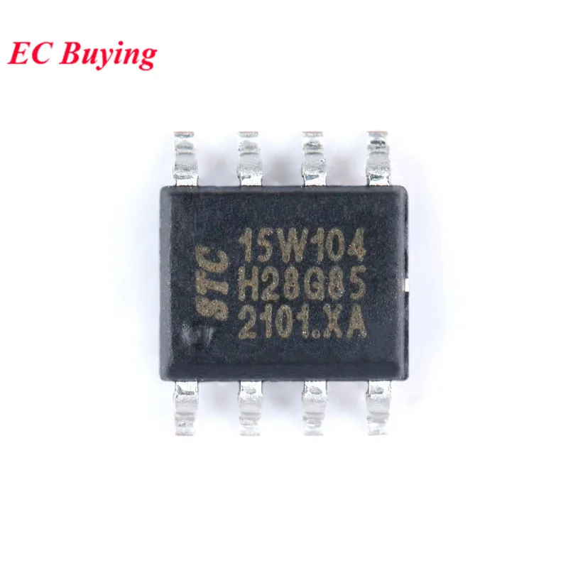 5Pcs/1pc STC15W104 STC15W104-35I STC 15W104 SOP8 Enhanced 1T 8051 Microcontroller MCU IC Controller Chip 15W104-35I