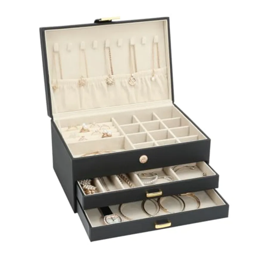 Jewelry Boxes for Women Jewelry Holder Organizer for Christmas Gift Jewelry Boxes and Organizers for Rings Earring Necklace Bra