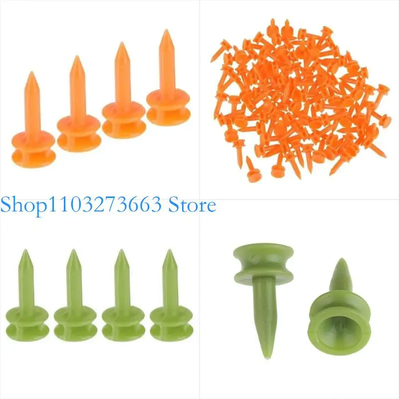 

R6FE 100Pcs Short Golf Tees Plastic Step Down Cactle Tees for Golf Practice Part