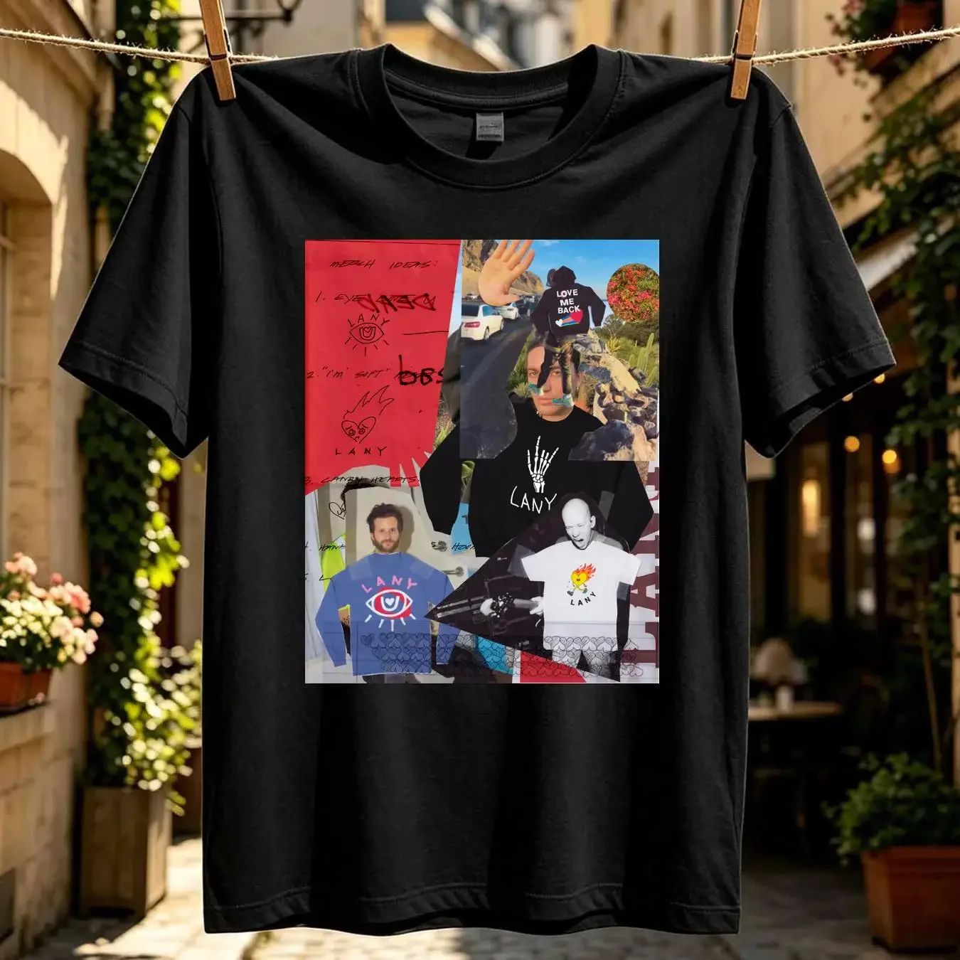 washed T Shirt LANY Collage Album Cover Mamas Boy Retro Merch Fan Outfit Sizing long or short sleeves vintage Washed streetwear