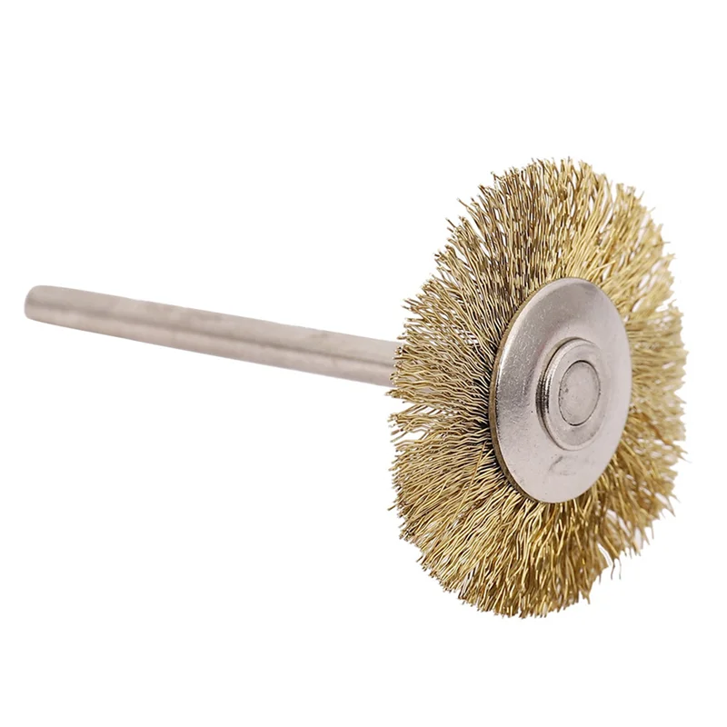 

ABKJ-180Pcs Copper Wire Brush Wheel Sanding Accessories For Rotary Grinder Tools