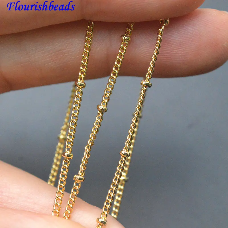 

100 метров крошечный размер 1,2 мм плоское квадратное ожерелье браслет изготовление ювелирных изделий шариковые цепочки