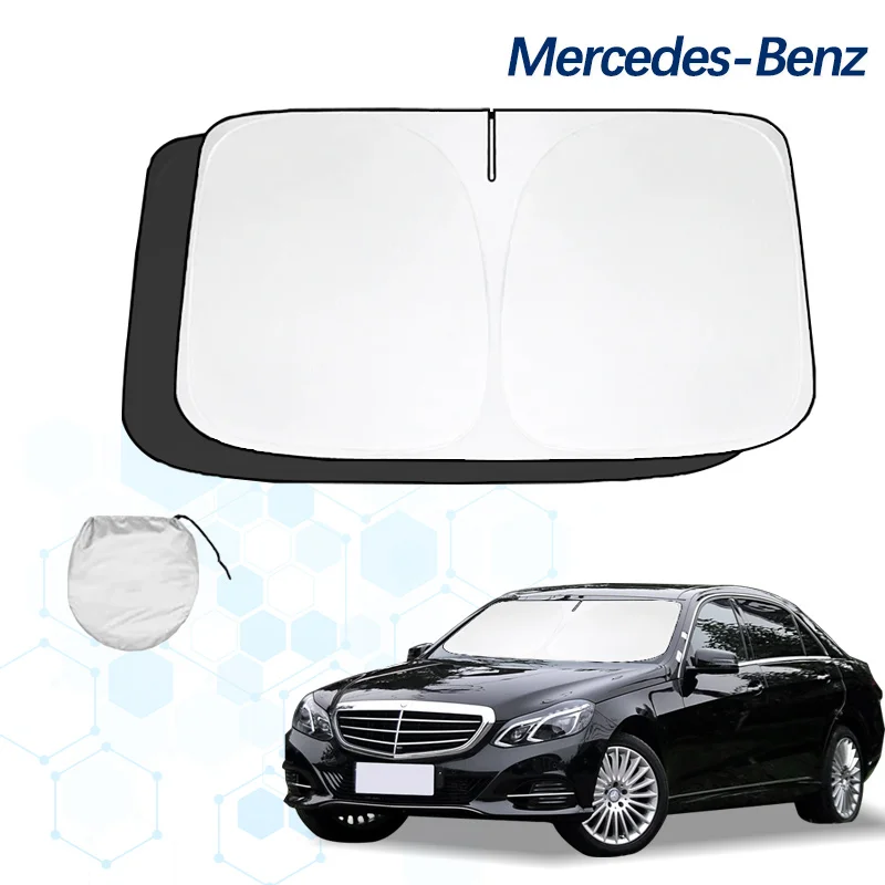 Car Windshield Sun Shade For Benz E level 14style Sunshade Summer Visor Protector Foldable Blocks UV Rays Protection Accessories