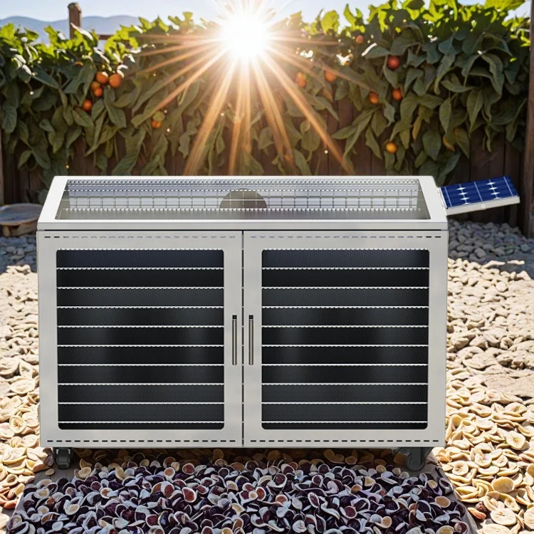 

Industrial Meat Rice Cocoa Bean Power Tunnel Solar Fruit and Vegetable Dryer Fish Pellet Food Dehydrator