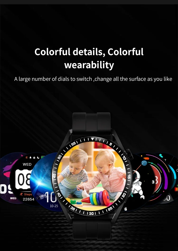 2024 New Smart Watch Men Women AMOLED 420*420 HD Screen Heart Rate Bluetooth Calls Waterproof SmartWatch Android IOS For Huawei